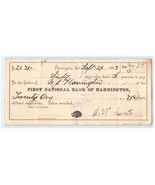 1907 First National Bank Of Harrington Dog Head On Center Bottom - $445.19 MXN
