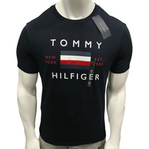 Nwt Tommy Hilfiger Msrp $44.99 Mens Navy Jersey Short Sleeve T-SHIRT S M L Xl - £23.24 GBP