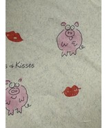 Vintage Hallmark Wrapping Paper Hogs &amp; Kisses Square 2 Sheets 8 1/3 Sq. ... - €12,81 EUR