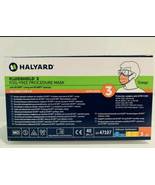 2 x Halyard ASTM 47107 FluidShield Level 3 Orange Medical Grade Face Mas... - £43.93 GBP