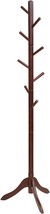 Tangkula Freestanding Wooden Tree Coat Rack, Hallway Coat Stand With 8 Hooks, - £40.60 GBP