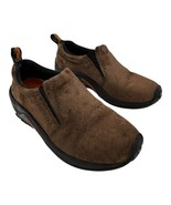 merrell women&#39;s jungle moc gunsmoke brown leather slip-on mocassins size 7 - $38.03 CAD