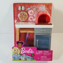 Barbie Outdoor Furniture Set Brick Pizza Oven Cooking - £14.52 GBP