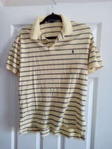 Polo Ralph Lauren Men’s Polo Shirt Size Small Color Yellow Striped BOX-B... - $22.99