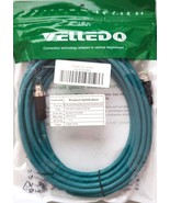 Velledq Ethernet Cable M12 Pre-Cast Shielding 8 Pin direct to RJ45-5 met... - £34.88 GBP