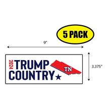 5 PACK 3.375"x9" TRUMP COUNTRY TN 2024 Sticker Decal Humor Funny Gift BS... - $6.53