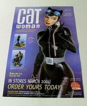 2004 Jim Lee Catwoman DC Comic Direct 17x11 porcelain statue promo POSTE... - $25.32