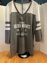 Vegas Golden Knights Women&#39;s 3/4 Sleeve 2023 Championship Tshirt Fanatics  M - £12.59 GBP