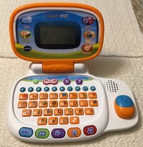 VTech TOTE AND GO Laptop Preschool Learning System Orange White - WORKS!!! - £11.44 GBP