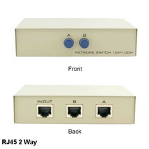 Kentek Rj45 2 Way Data Transfer Switch Box On Network Io Ab Cat5 Cat6 De... - $30.39
