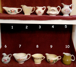 Porcelain Creamer CHOICE VTG Floral Ceramic Cream Pitcher U CHOOSE Pattern - $9.95