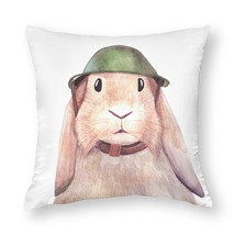 Mondxflaur Rabbit Decorative Pillow Case Covers for Couches and Sofas Polyester - £8.68 GBP+