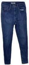 Levi&#39;s Strauss Jeans Women Size 29x34 High Rise Skinny 721 Blue Denim Pants - $19.79