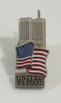 September 11th Remembrance Lapel Pin Twin Towers &amp; USA Flag United We St... - $10.88