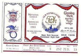 1983 MLB Baseball All Star Game Ticket Stub White Sox - $2,342.34 MXN