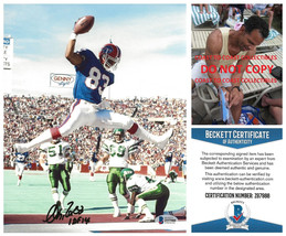 Andre Reed signed Buffalo Bills football 8x10 photo Beckett COA proof autograph, - £79.02 GBP