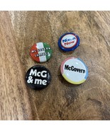 Vintage Lot Of 5 Political Campaign Button Pins Richard Nixon McGovern S... - $12.75