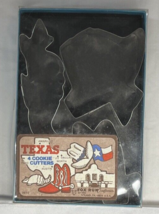 Vintage Fox Run Cookie Cutters Texas State Boot Cowboy Hat Armadillo Set... - £7.50 GBP