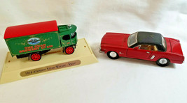  Collectibles 1918 Atkinson Steam Wagon Truck Swan Brewery &amp; Red Ford Mustang - £20.25 GBP