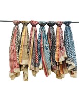 Bohemian Cotton Sarong Indian Block Printed Sarongs Zari Cotton Sarong B... - $52.91