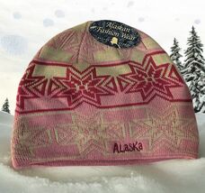 New With Tags Alaska Pink Design Knit Beanie Alaska - $20.74 CAD