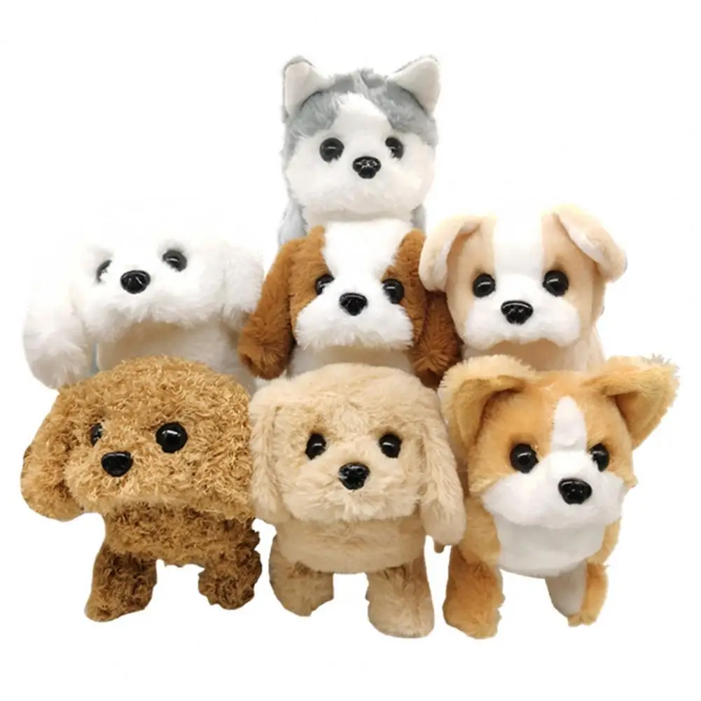 Electric Plush Pets Doll Toy Cute Simulation Puppy Plush Toys Teddy Corgi Dogs - £11.21 GBP+