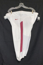 Nike Team Vapor Pro 3/4 Football Pants Men&#39;s XL Maroon &amp; White - $24.09