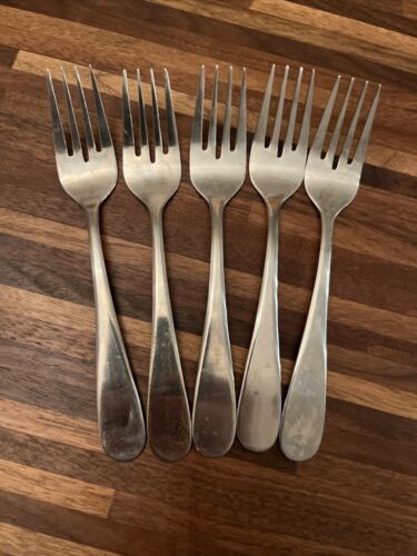 4 Stanley Roberts Rogers SRB214 Salad Forks 6 1/8”L  Stainless Flatware ... - $17.56