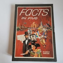 Facts in Five Game of Knowledge Bookshelf Game 1976 Complete Family Fun Night - $9.49