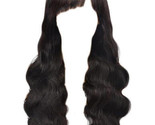 Gefeier Body Wave Wig With Bangs Wave 26 Inch Heat Resistant Synthetic (1B) - $14.84