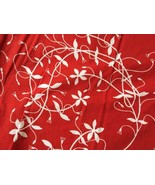 IKEA Ethel Slinga Red Floral 100% Cotton Twin Sized Bed Duvet Cover - £31.31 GBP