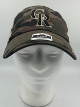 Colorado Rockies MLB Fan Favorite Camo Mesh Hat Cap Men&#39;s Snapback Camou... - $14.50