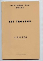 Les Troyens Metropolitan Opera Libretto Hector Berlioz - £14.09 GBP