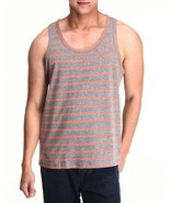 Black Web Gray&amp;Orange Tank Top Made in USA &quot;Large&quot; - £6.62 GBP
