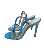 SCHUTZ Altina Glam Crystal Embellished High Heel Sandal Women&#39;s 6B Blue ... - $71.20