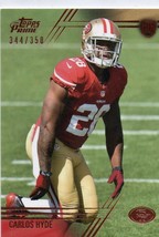 Carlos Hyde Rc 2014 Topps Prime Copper #131 /350 49ERS - £1.56 GBP