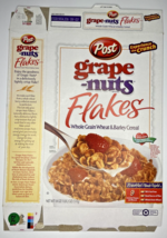 2003 Empty Post Grape Nuts Flakes 18OZ Cereal Box SKU U198/212 - £14.87 GBP