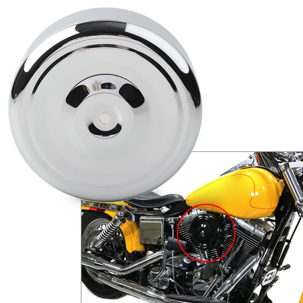 7&quot; Motorcycle Air Cleaner Cover Plain  Harley Touring Softail Dyna FL FX... - $219.58