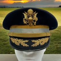 ASU Army Service Uniform Dress Cap Hat Medical Service Size 6 7/8 Named ... - $48.37