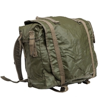 Vintage 1980s French army F2 waterproof backpack shoulder satchel military vinyl - £27.49 GBP