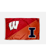 Wisconsin vs Illinois House Divided Flag 3x5ft - $34.04 CAD