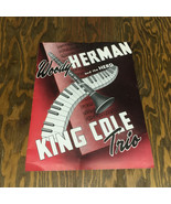 Vintage Woody Herman and the herd King Cole trio program brochure with p... - £19.42 GBP