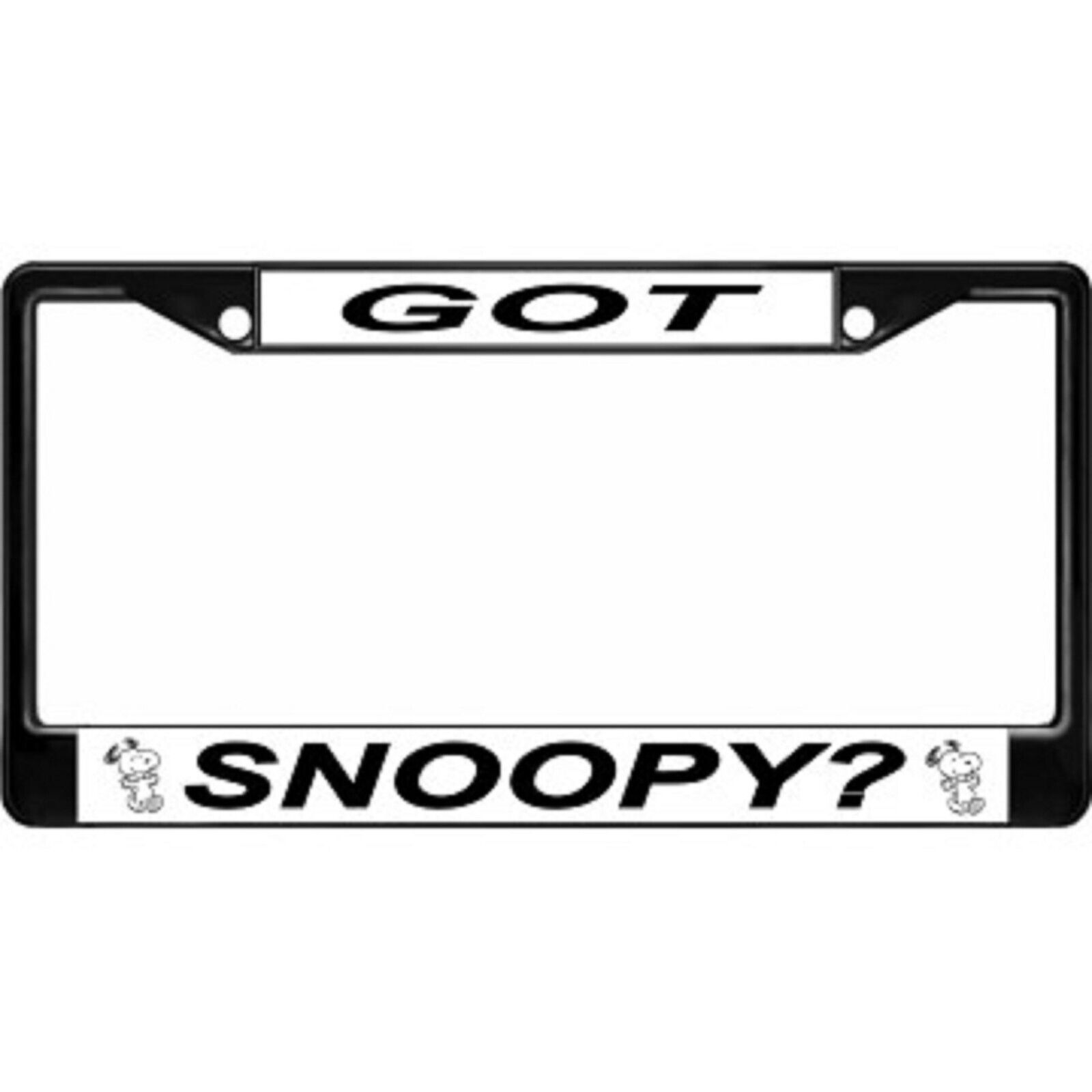 Primary image for GOT SNOOPY USA MADE LICENSE PLATE FRAME