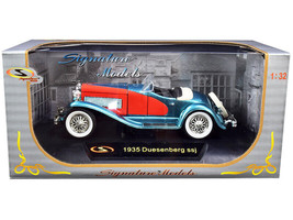 1935 Duesenberg SSJ Convertible Blue and Red 1/32 Diecast Model Car by Signat... - £28.30 GBP