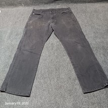 * Dickies Lightweight Canvas Pants Men 36x30 Black Utility Knife Pocket ... - $17.05