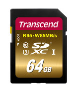 64GB Transcend SDXC UHS-I (U3) Class 10 Memory Card - £18.87 GBP
