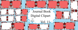 Journal Pages 11smp-Flower,Digital ClipArt,Dialy Journal,Scrapbook,Print... - $0.99