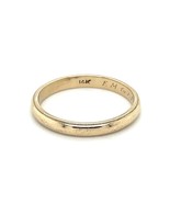 3mm Wedding Band Ring 14K Yellow Gold 3.5g Size 9.5 - $695.80