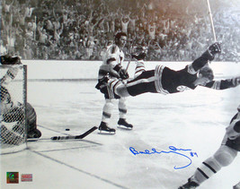 Bobby Orr &quot;The Goal&quot; Autographed 16x20 Photograph - Boston Bruins - $220.00