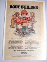 1987 Color Ad MPC Model Kits &quot;Body Builder&quot; - $7.99